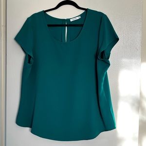Emerald green blouse